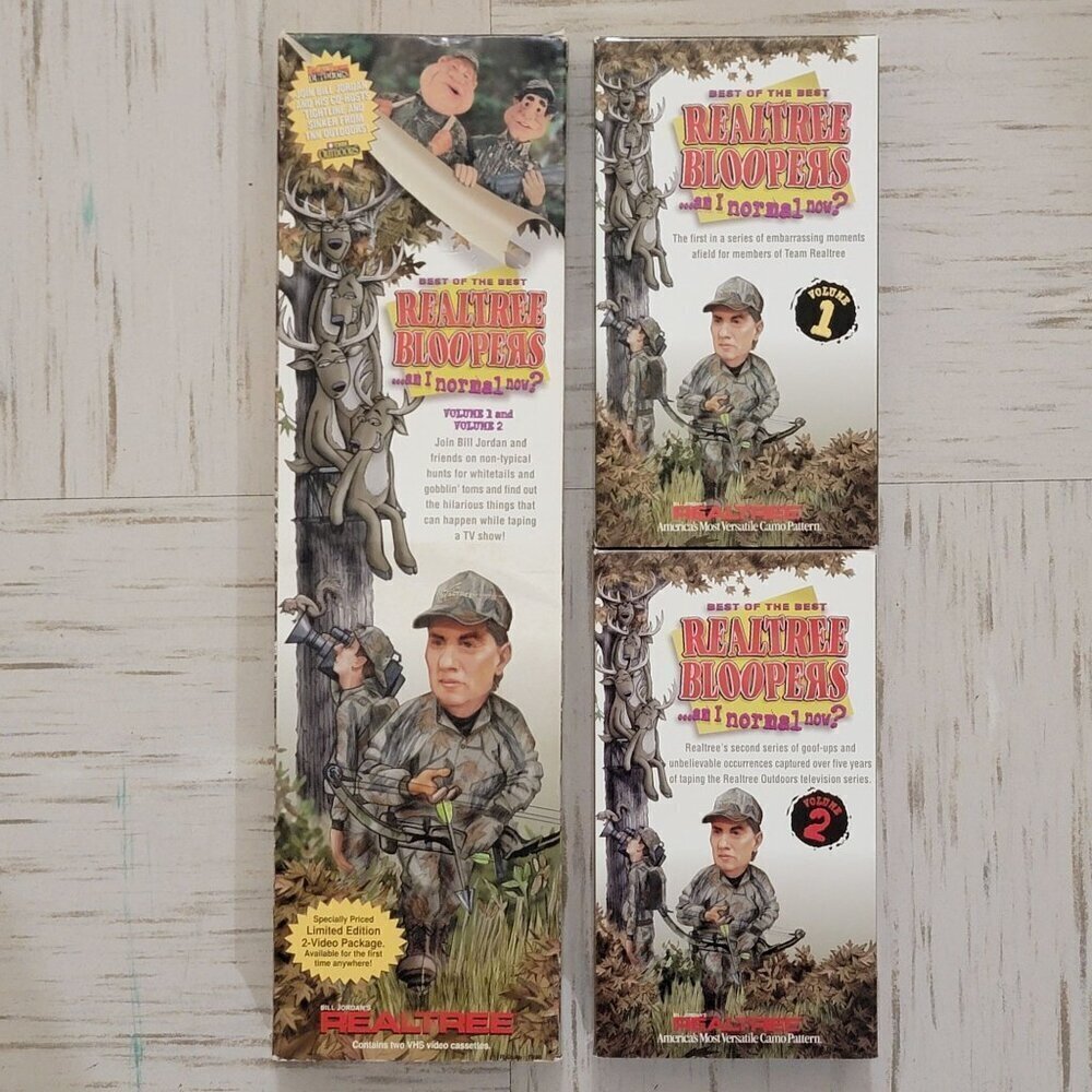 VTG 1996 Best Of The Best Real tree Bloopers Am I Normal Now? VHS Volume 1 & 2